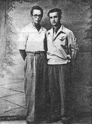 В.Куликівський та В.Симоненко. м. Балта. 1958 р.