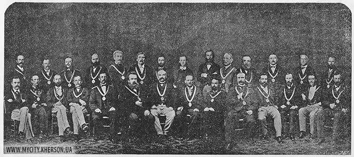 Съѣздъ мировыхъ судей Херсонскаго уѣзда. Первый составъ 1869 года.