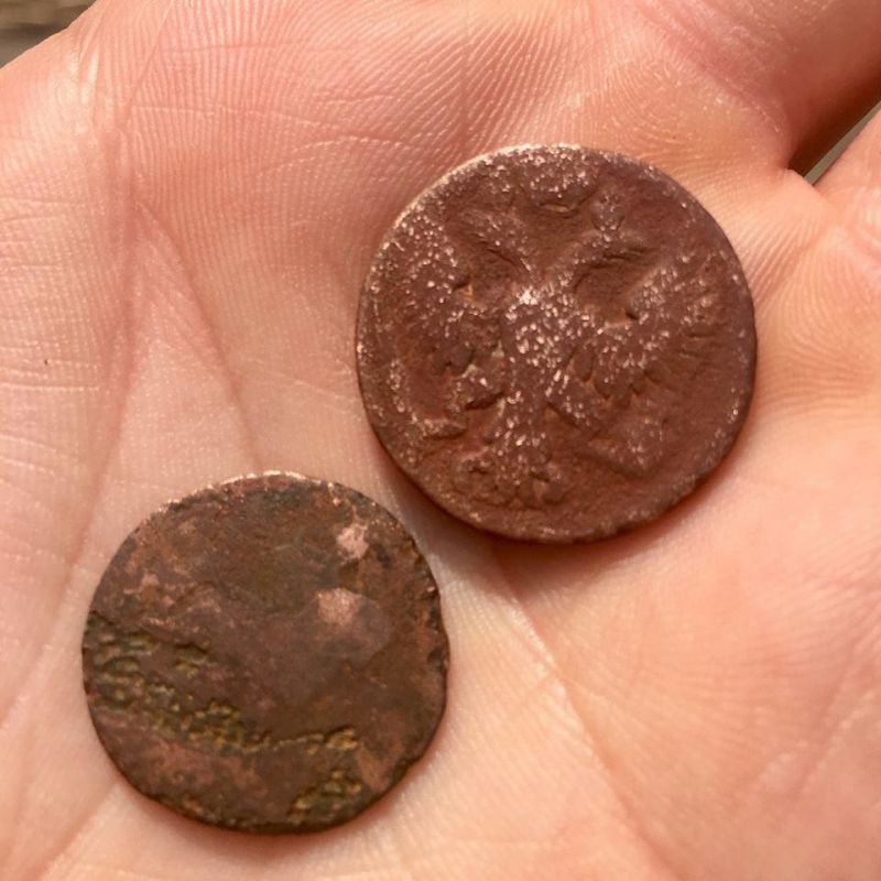 Старинные монеты найденные в парке "Херсонская крепость"